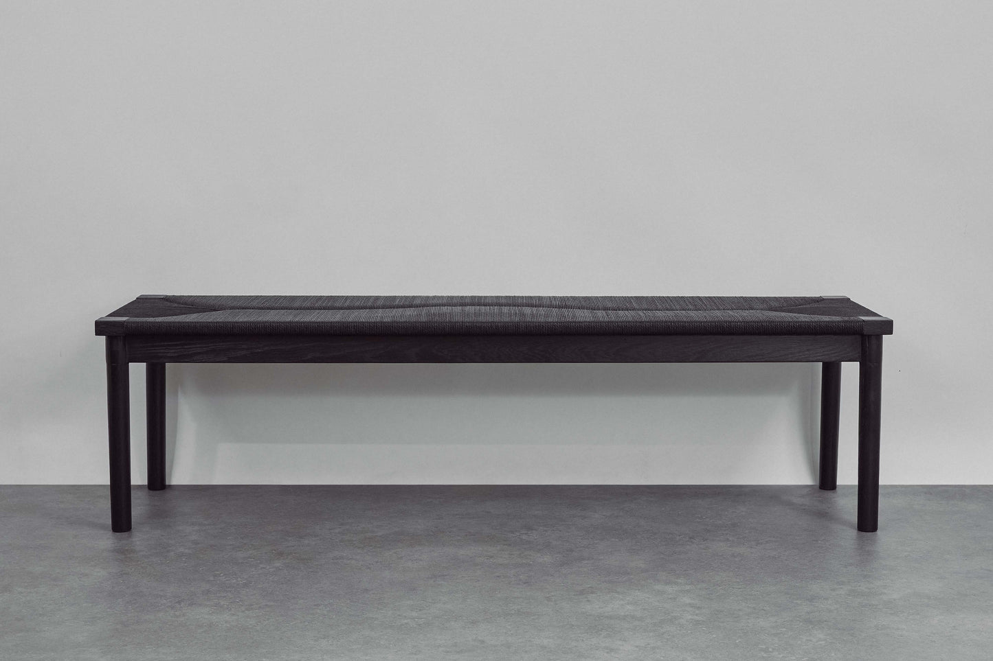 Black Woven Bench