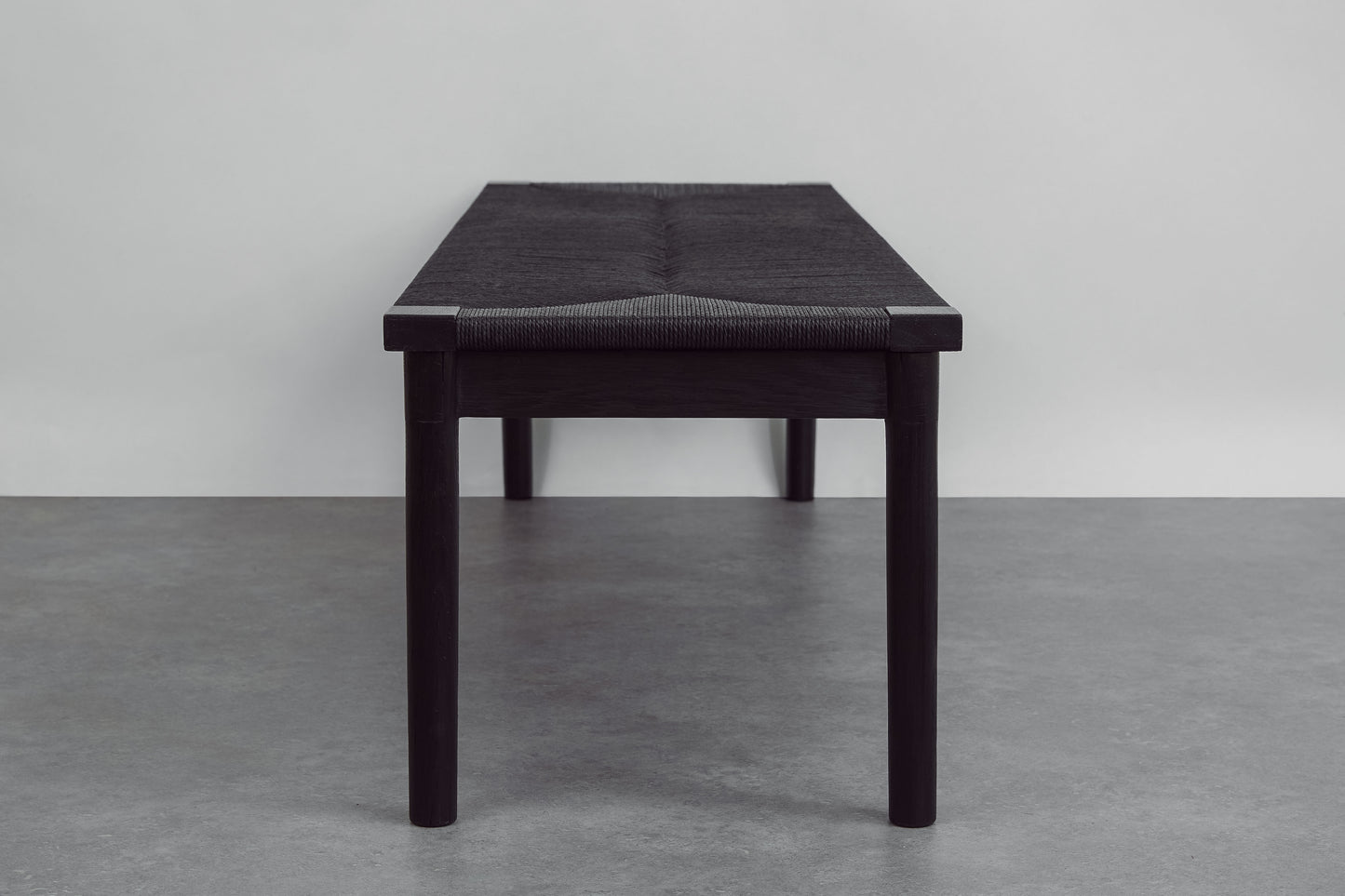 Black Woven Bench